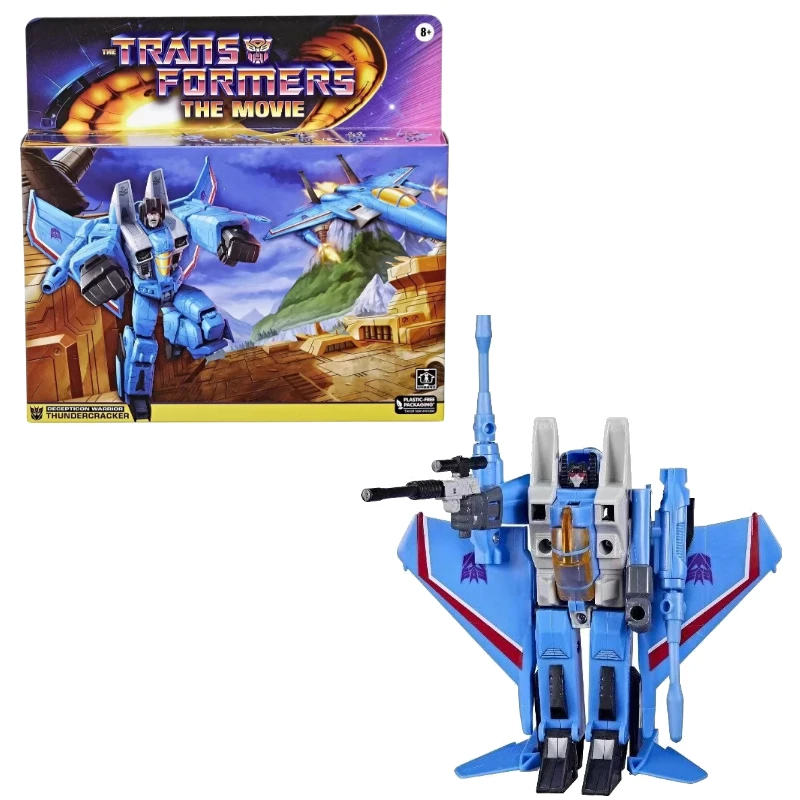 ในสต็อก Hasbro Transformers ของเล่น G1 Replica Thundercracker รุ่นอะนิเมะภาพยนตร์ของเล่นหุ่นยนต์ตัวเลขการกระทําของขวัญงานอดิเรก