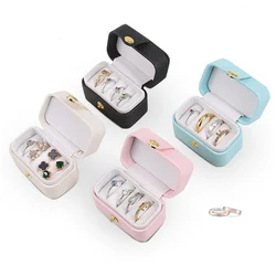 1PCS Small Travel Jewelry Box Mini Portable Jewelry Storage Organizer Case Jewelry Ring Hold for Multiple Ring Stud Earring