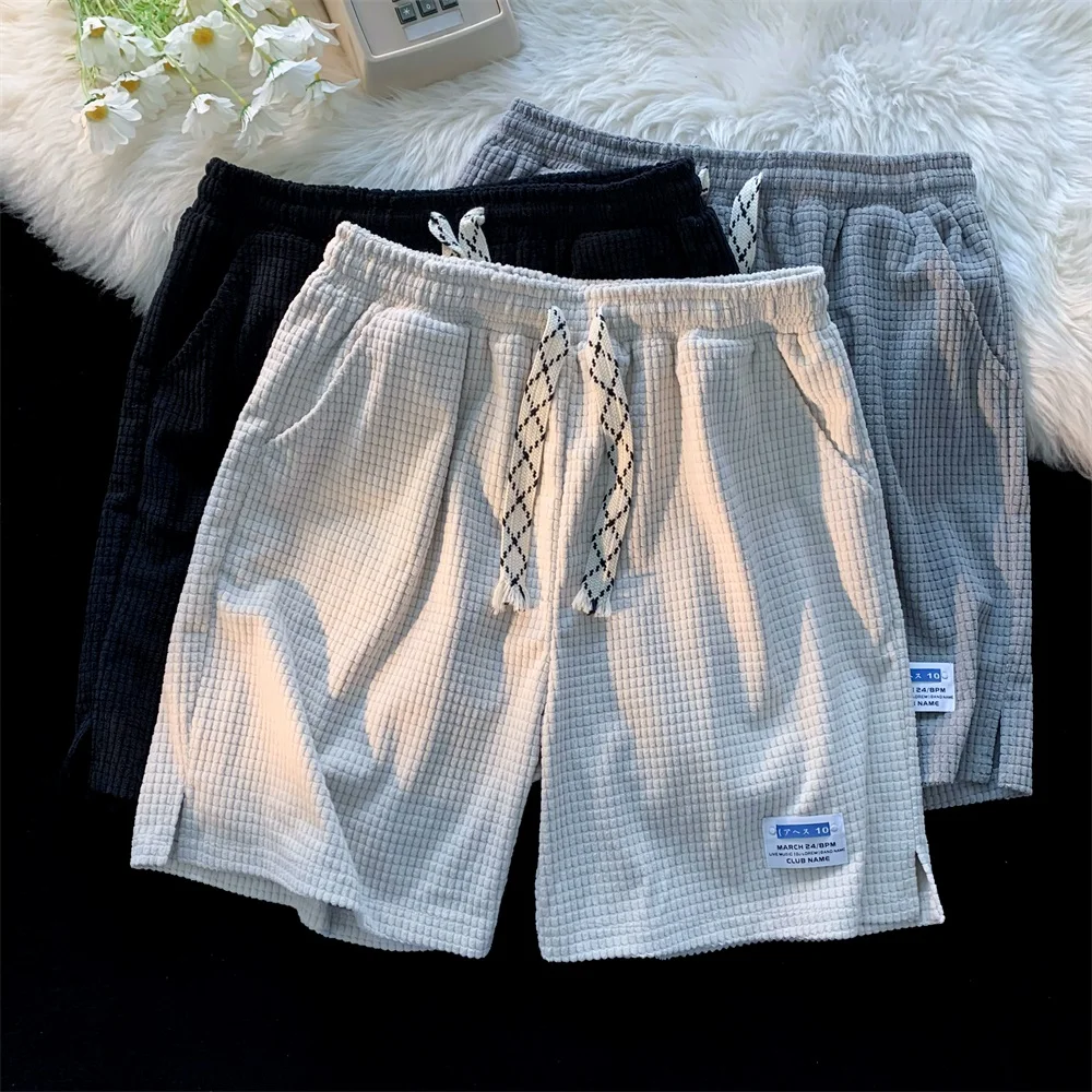 

American Vintage Printed orts Men's Summer New Faion INS Versatile Sports Loose Casual Five-Point Pants Street Sle