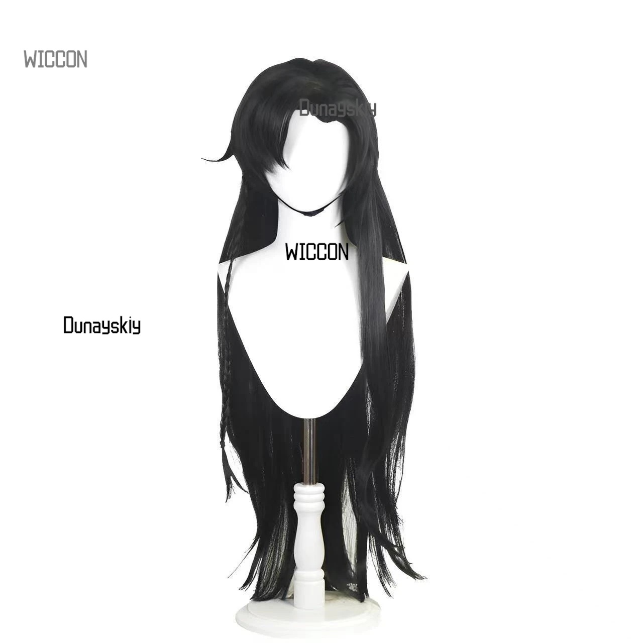 مجموعة Heaven Official's Blessing Cosplay Hua Cheng Xie Lian شعر مستعار مع قبعة إيباتش للهالوين/عيد الحب/هدية التخرج