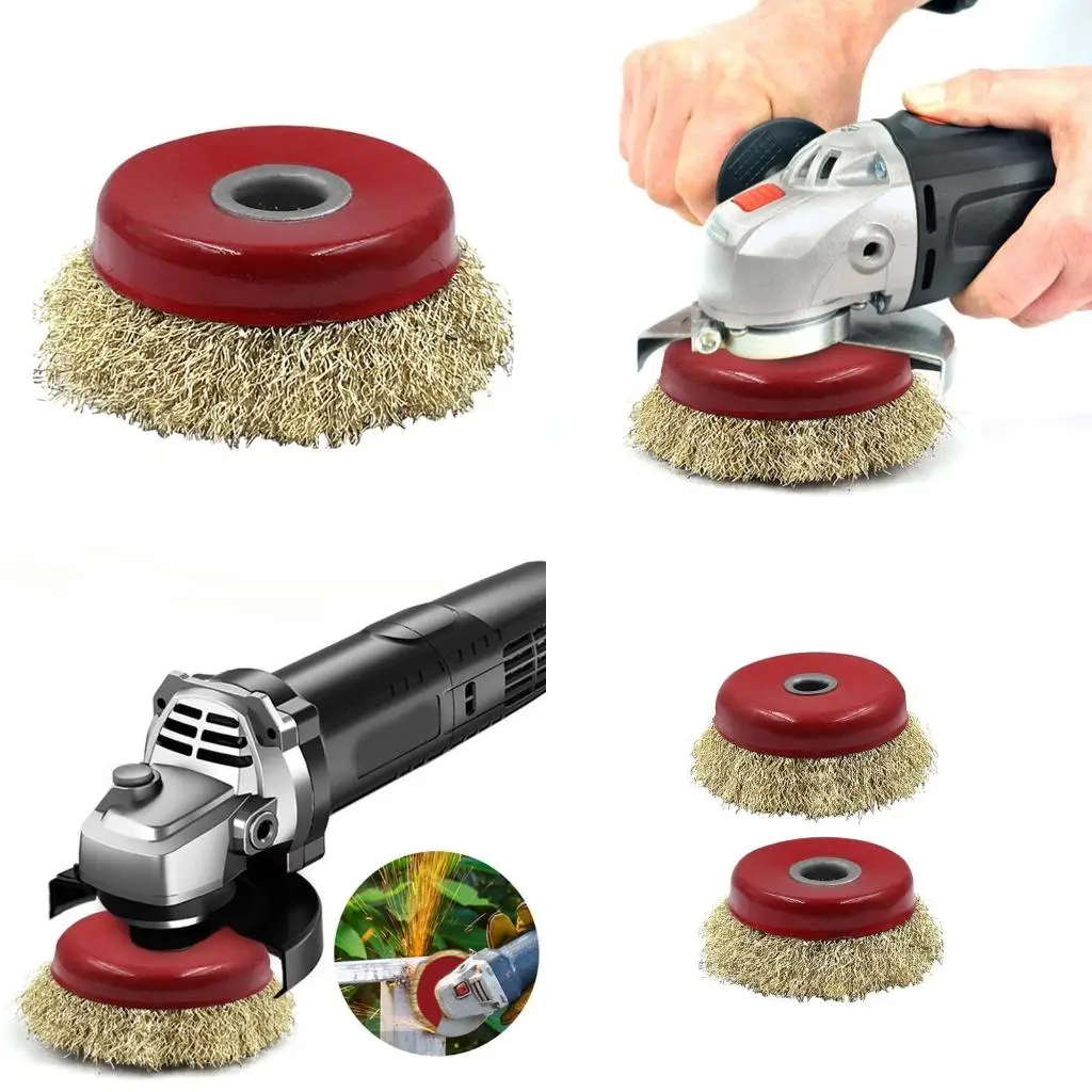 

Wire Wheel Brush Cup Brush for Grinders Cleaning Rust Stripping Burr Durabe high quality