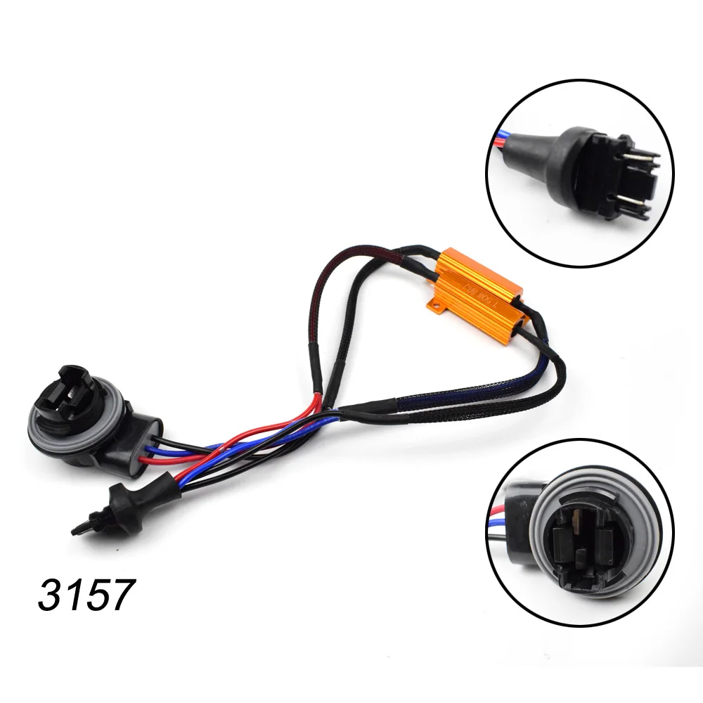 50 W 6/8 Ohm 1156 P21W PY21W BAU15S 1157 P21/5 W T20 7440 7443 T25 3157 Lastwiderstand Canbus Decoder Anti-Hyper-Flash-Fehlercode