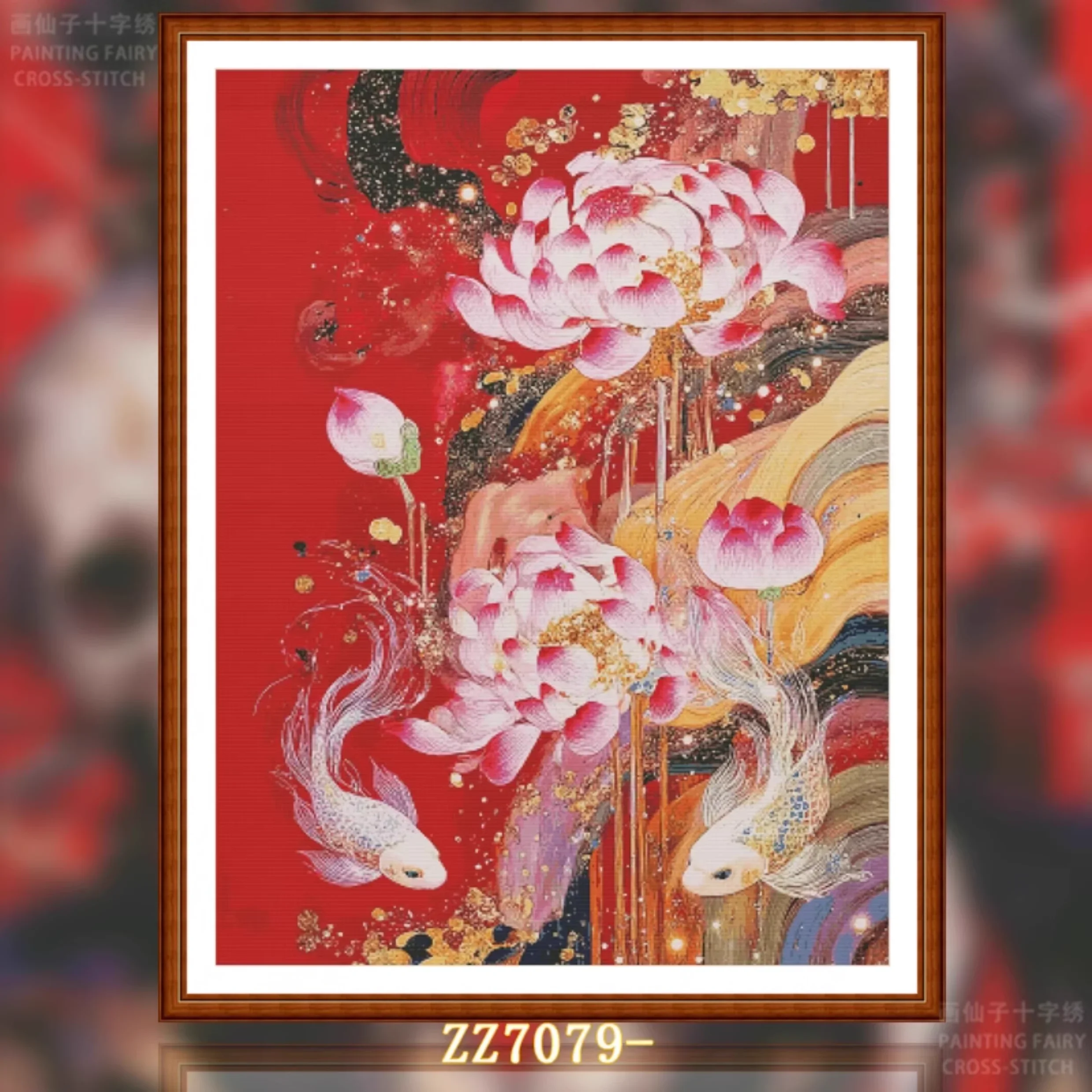 Stamped Cross Stitch Kit 14CT 18CT 16CT DIY Printed Canvas Cotton Thread EmbroiderySet【ZZ7079- Jin Lin Yue