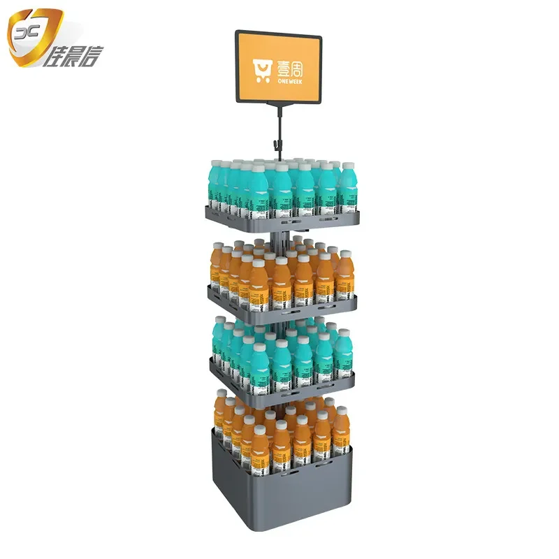 

Многофункциональная витрина для напитков для супермаркетов и магазинов у дома, рекламный стеллаж для напитков, демонстрационный шкаф для напитков, размер S