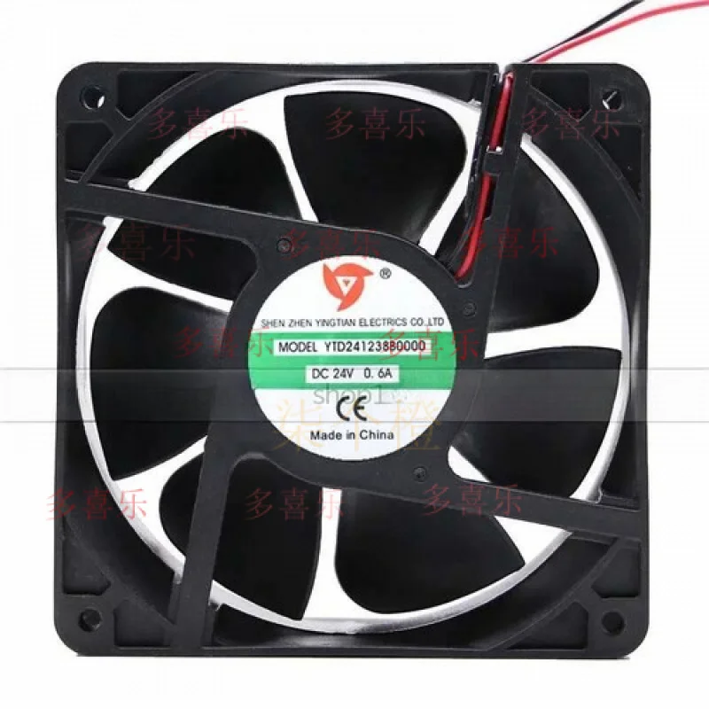 

ZMZM for YTD241238B0000 24V 0.6A 2-wire 12CM 12038 Welding Machine Exhaust Cooling Fan