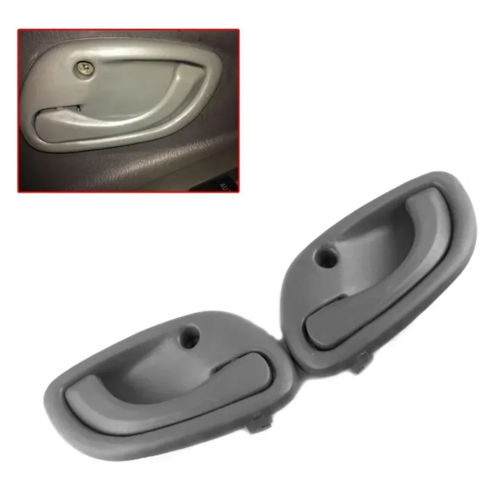 4Pcs Car Door Handle Inside Interior Front Rear Right / Left Set Durable Grey Auto Accessories for SUZUKI GRAND VITARA 1995-2005