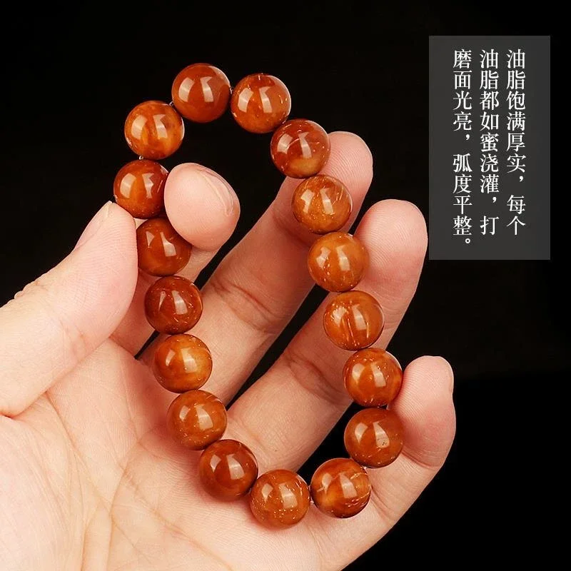 UMQ High Throw Cook Beads Single Circle Bracelet Natural Bodhi Rosary Buddha Beads Men's and Women's Bracelets