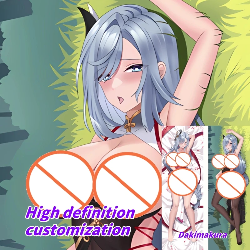 

Dakimakura Anime Pillow Case Genshin Impact Shenhe Double-sided Print Of Life-size Body Pillowcase Gifts