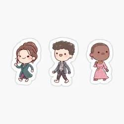 Sticker Set 1 Agatha All Along 5PCS Stickers for Print Decorations Window Water Bottles Anime Stickers Luggage Cute Living Room
