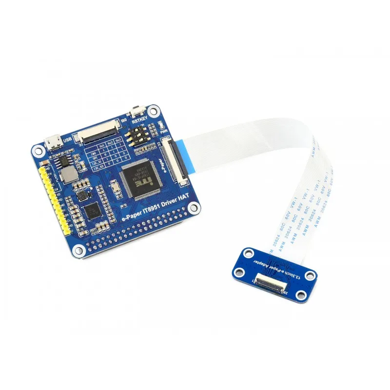Waveshare 13.3 Inch e-Paper Display HAT For Raspberry Pi 1600x1200 E-Ink Screen 16 Grey Scales USB/SPI/I80 view 5