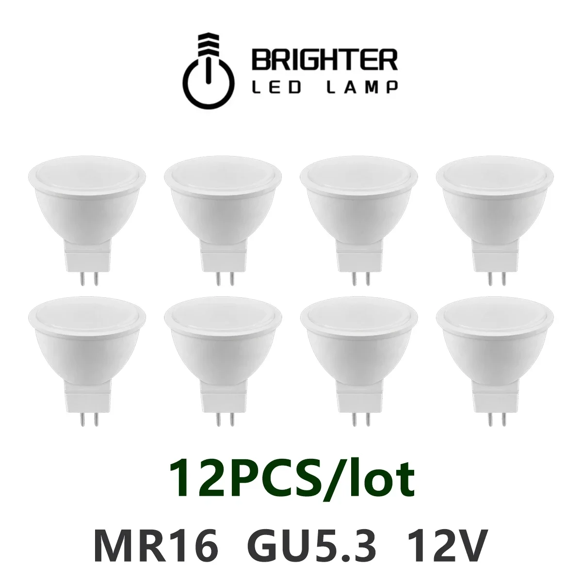 

12PCS LED Spotlight MR16 GU5.3 low pressure AC/DC 12V 3W 5W 6W 7W Light Angle 120 degrees Warm White Day Light LED Light Lamp