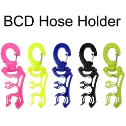 Soporte de manguera BCD con regulador Triple para buceo, retenedor de pulpo, Clip BCD