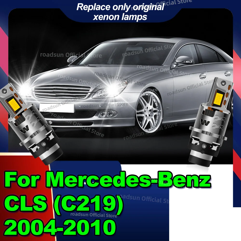 

Upgrade Xenon Bulb LED Car Headlight Plug&Play 50000LM For Mercedes Benz CLS C219 2004-2010 2007 2008 2009