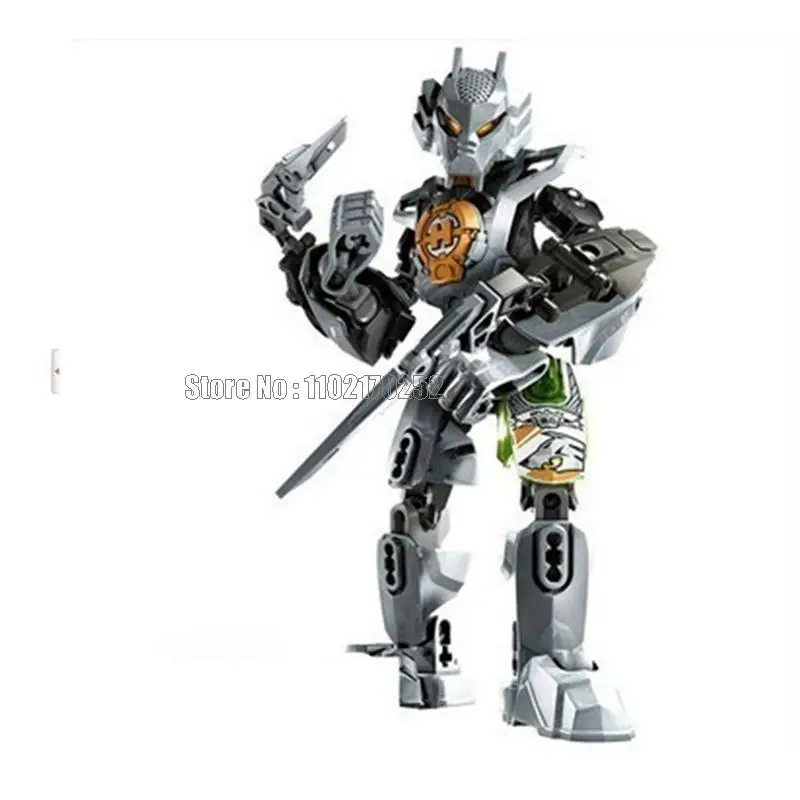 سلسلة 6 قطع هيرو فاكتوري 3 نجوم جندي سترينجر/عاصفة/روكا روبوت لعبة مكعبات البناء