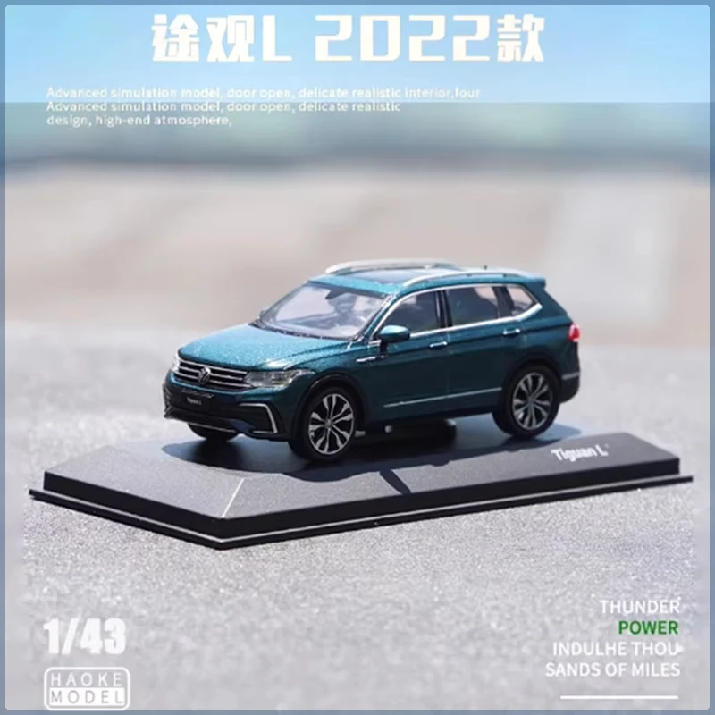 Original Diecast Alloy 1/43 VW New TIGUAN L 2022 SUV Car Model Collection Display Ornament Toy Gift