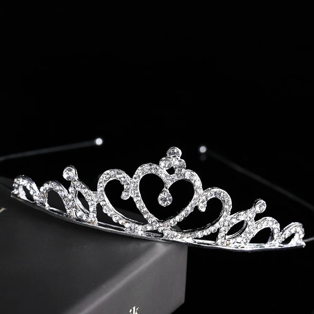 

Rhinestones Bridal Tiara Women Wedding Crown Elegant Design Unique Structure Lightweight Portable Perfect for Engagement Parties