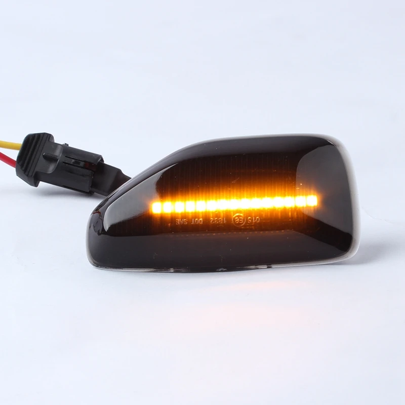 2 PCS LED Dynamic Side Marker Turn Signal Light Smoked LED Indicator Blinker For Dacia Duster MK2 Logan II MK2