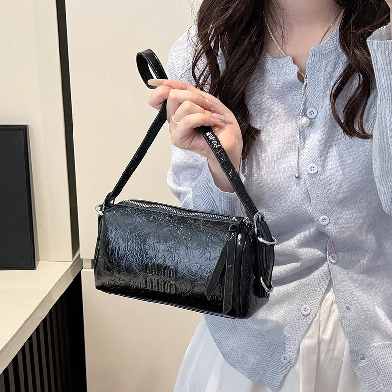 

2025 New Fashion Women's Handbag Genuine Leather Multi-way Shoulder Crossbody Tote Vintage Chic Large Capacity Purse for Work