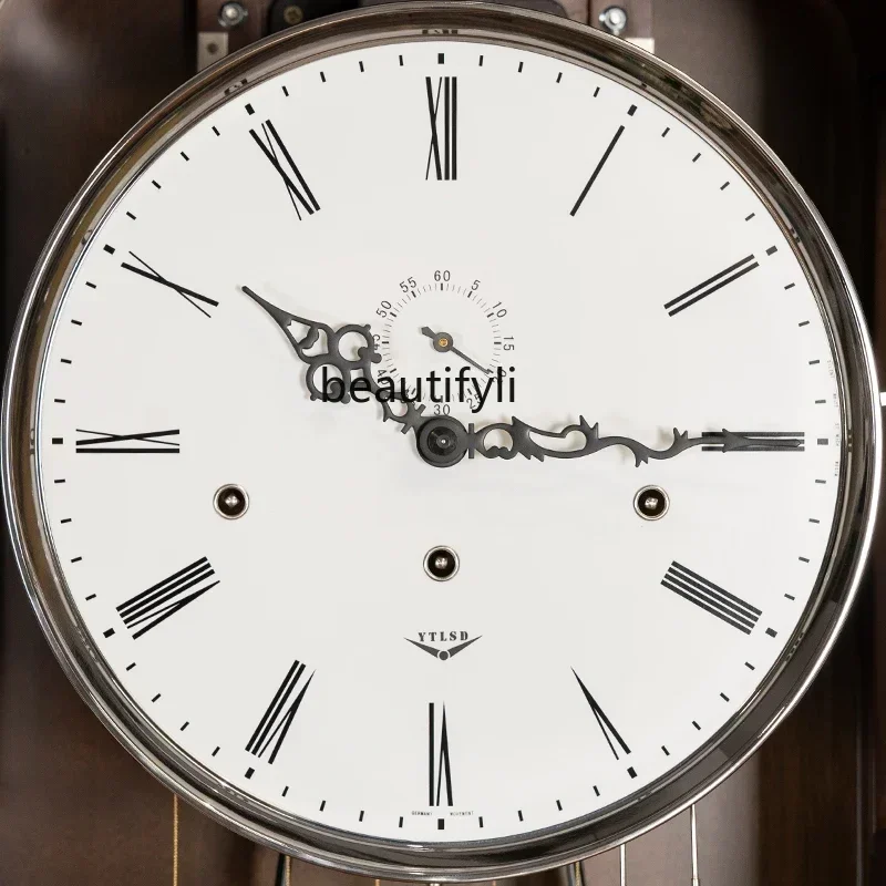 ss7486 New Chinese floor clock, retro, light luxury, atmospheric, mechanical vertical European pendulum clock in the customer ha