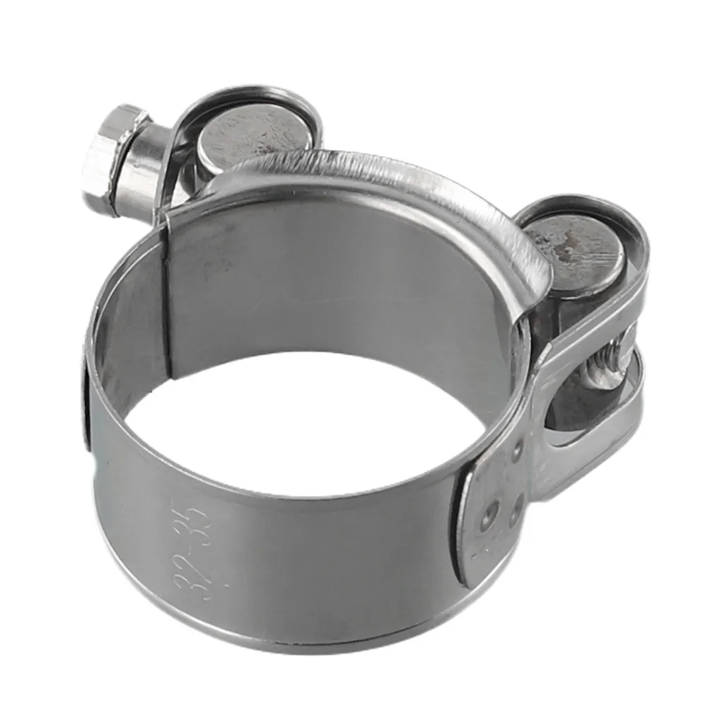 I Pc Stainless Steel Hose Clamp 17-43mm Heavy Duty T-Bolt Vent Type Hardware 17-19mm 20-22mm 23-25mm 26-28mm 29-31mm 32-35mm