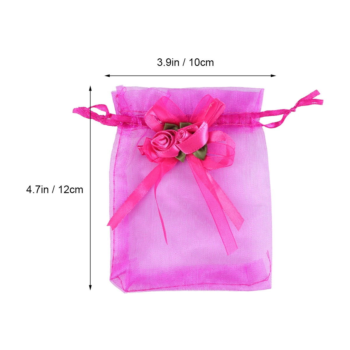 

12 Pcs Gauze Gift Bag Beautiful C y Mini Storage Flower Pouch Rosy Packing Net Yarn Safe Lightweight Non Toxic Wedding Birthday