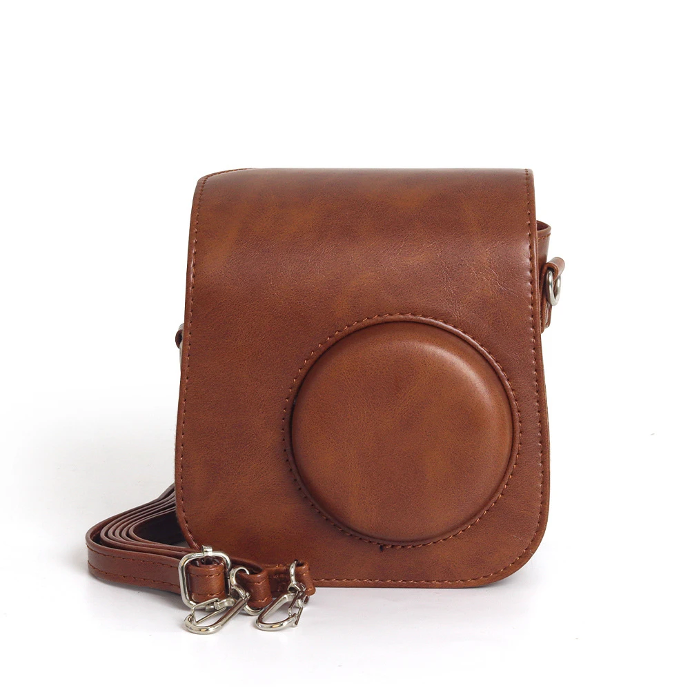 

Retro Camera Bag for Instax Mini SE with Shoulder Strap PU Leather Cover Camera Protective Case