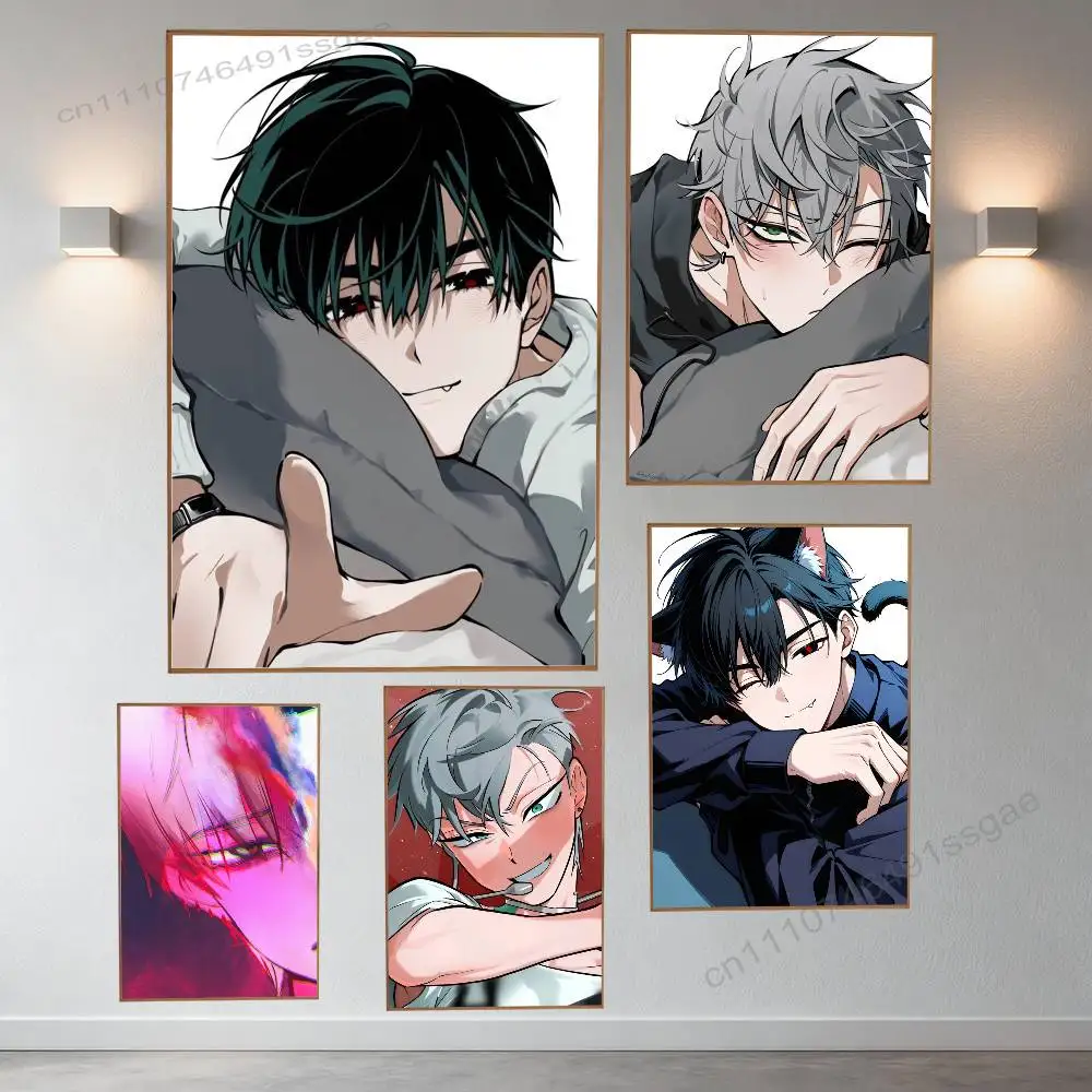 

I-Ivantill Alien S-Stage Poster Retro Paper Sticker DIY Room Bar Cafe Aesthetic Art Wall Painting