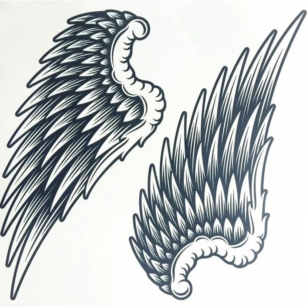 Party Unisex Waterproof Angel Wings Design Temporary Body Art Tattoo Sticker