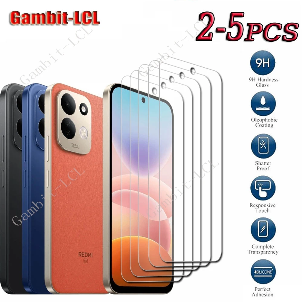 2-5PCS 9H HD Tempered Glass For Poco M8x Xiaomi Redmi 17 5G Global Redmi17 M100 RedmiM100 PocoM8x Screen Protector Cover Film