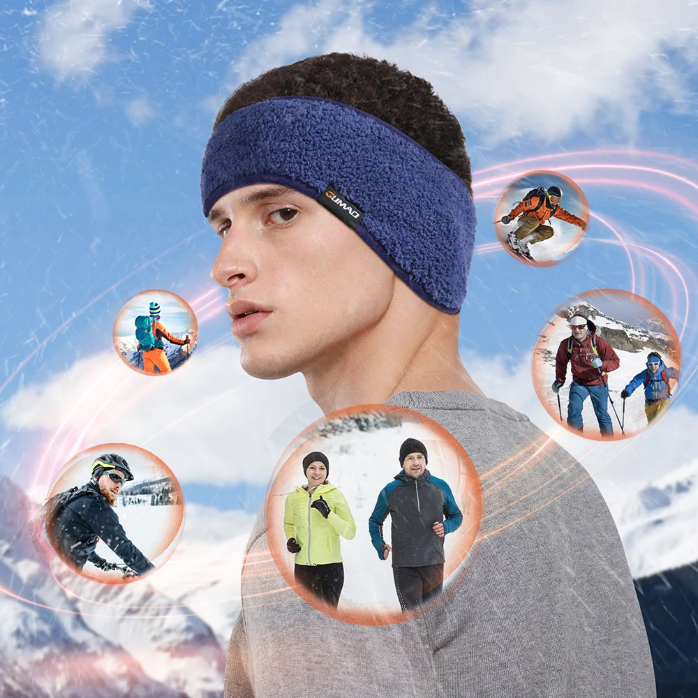 Esportes de inverno Headbands para homens e mulheres, Lenço, Cobertura de ouvido quente, Ao ar livre, Yoga, Ginásio, Caminhadas, Fitness, Corrida,