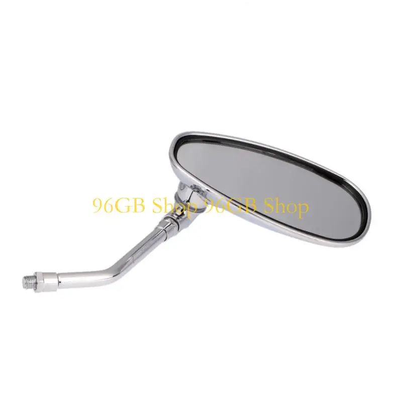 96GB Premium Motorcycle Rearview Mirrors with Chrome Plating Wide Design Anti Dazzles Feature Rustproof Universal 2pcs