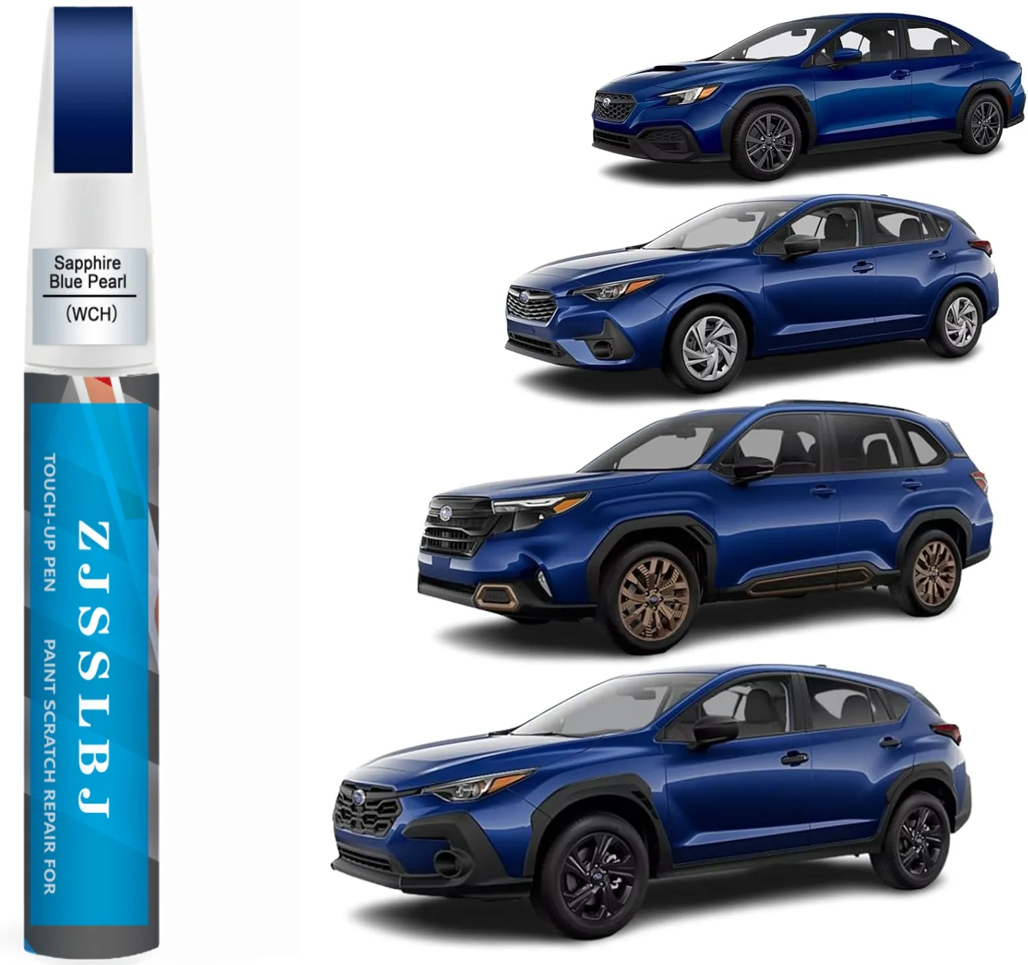 

Car Touch Up Paint(Sapphire Blue Pearl(WCH)) for SUBARU, Car Paint Scratch Repair Kit, Quick & Easy Solution to Repair, 2 in 1 S