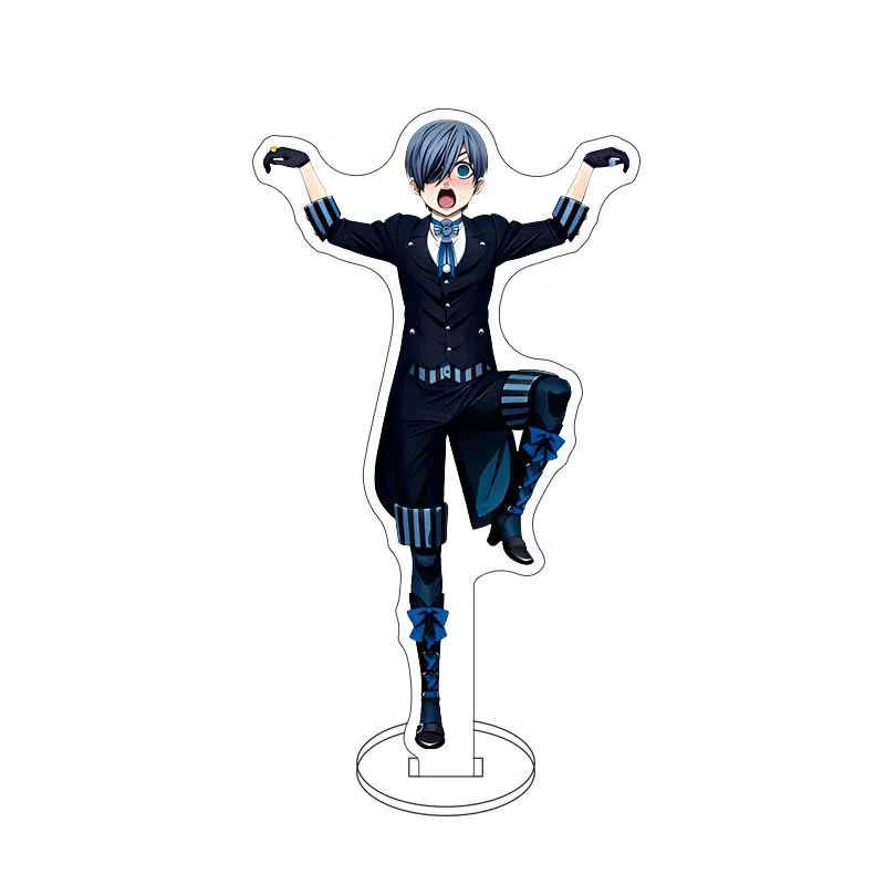 15cm Anime Black Butler Ceil Acrylic Stand Sebastian Action Figure Undertaker Statue Cloud Desk Ornaments Collectible Toys Gifts