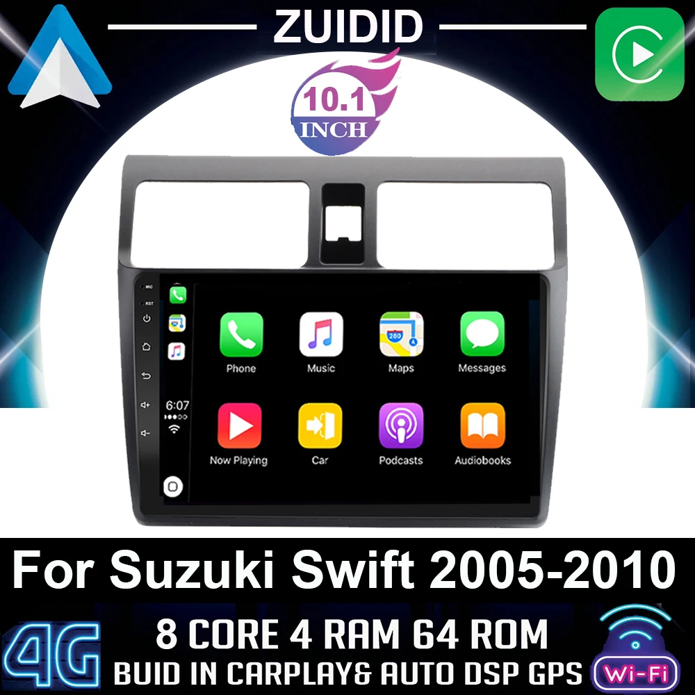 

Android 10 Car Radio For Suzuki Swift 2003-2010 Multimedia Video Player 2Din 4G WIFI GPS Navigation Carplay DVD Head unit