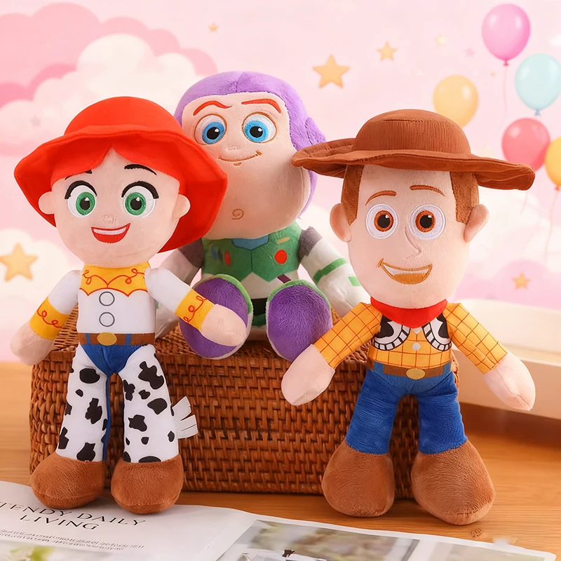Toy Story Simpatica bambola di peluche Woody Jessie Cartoon peluche Zaino Decorazione Ciondolo di peluche Regalo di Natale