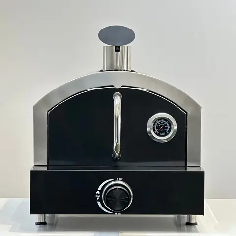 Portable Stainless Steel Black Titanium 304 Gas Pizza Oven Efficient Table Top For Outdoor Camping Cake Baking BBQ Grills