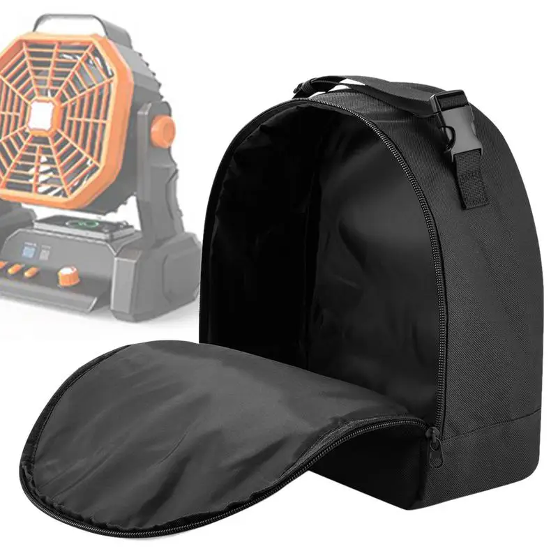 

Small Tool Pouch Anti-Drop Cooling Fan Storage Case Electronics Protective Case Zippered Pouch With Adjustable Handle For Tools