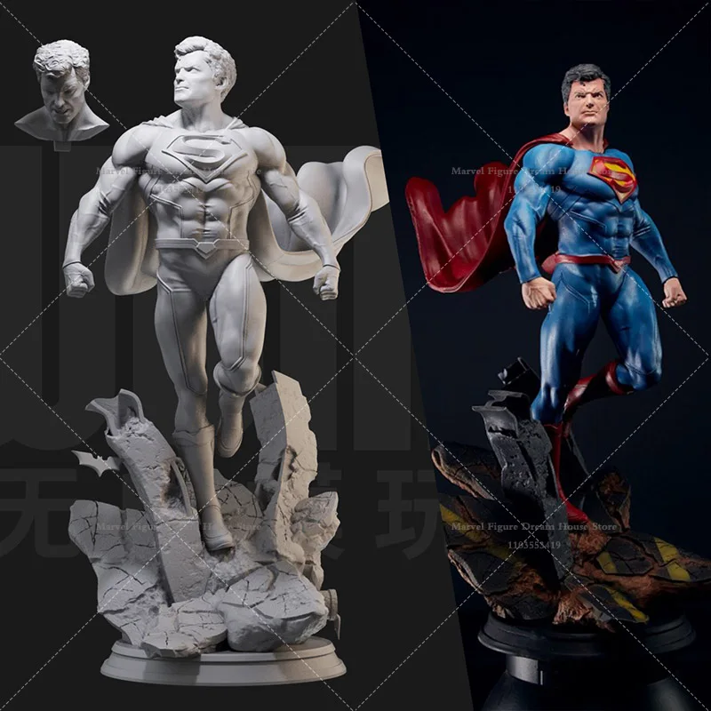 1/24 1/18 Scale DC Superman Kal-El Body of Steel Science Fiction Adventure Movies DIY Self-assembled GK 3D Resin Un-panited Doll