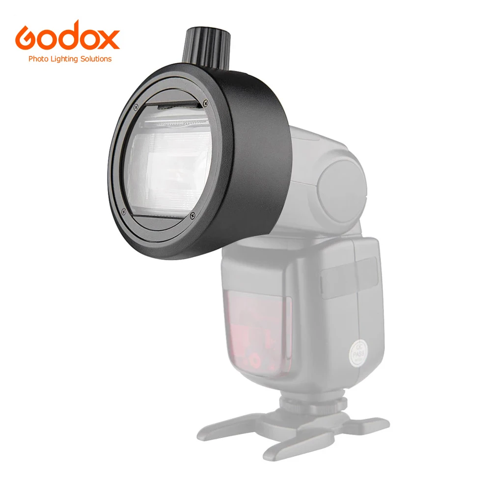 Godox S-R1 Flash Speedlite Round Shape Adapter AK-R1 Adapter Ring for Godox TT685 V860II V350 TT600 Yongnuo Nikon Flash