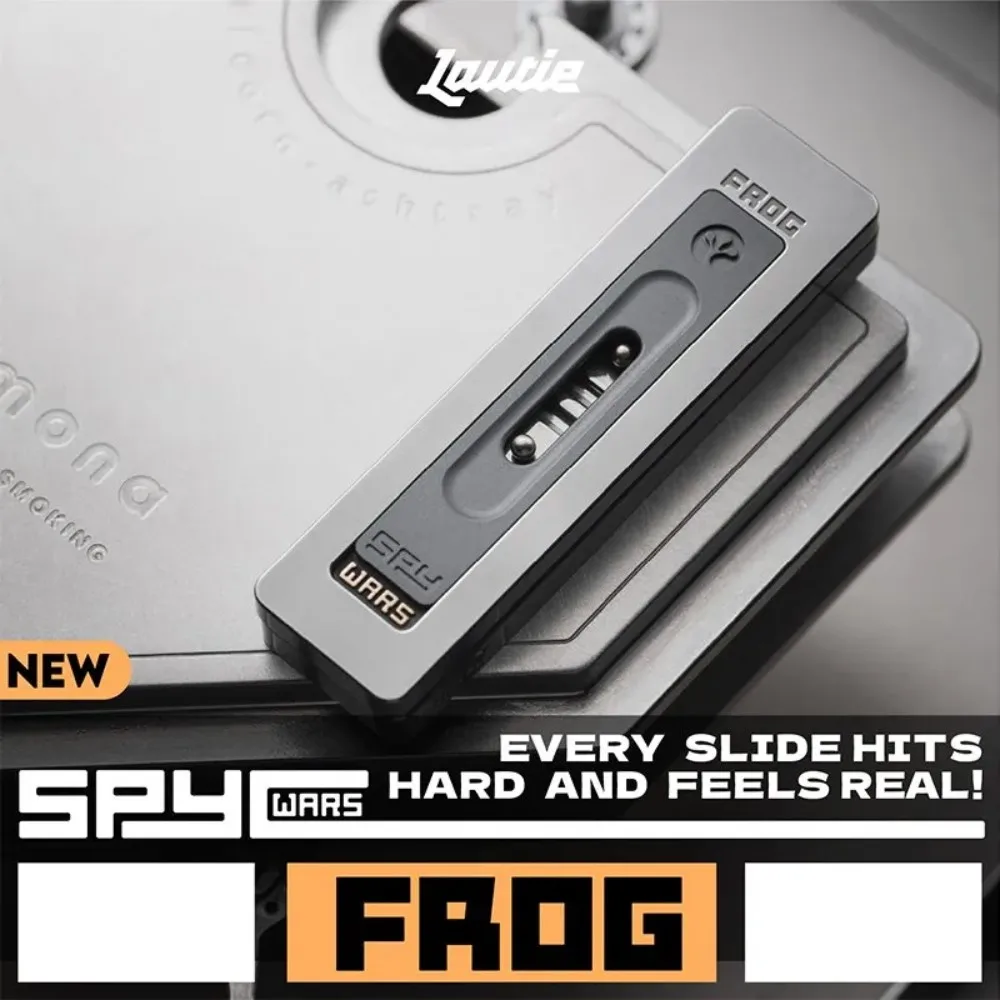 LAUTIE “Frog” Mechanical Fidget Slider SpyWars Series Innovative Mechanism Signature Tactile Experience Slider Fidget EDC Toy