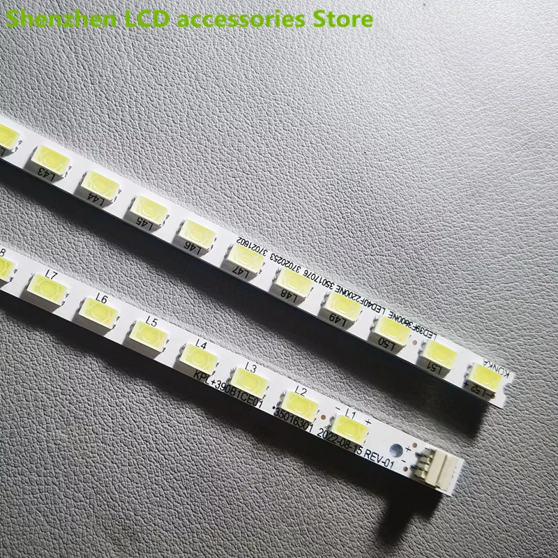   لشاشة الإضاءة الخلفية LED KPL + 390B1CE01 35016301   LED40F2200NE مصباح المادة 1 قطعة = 52led 432 مللي متر 100% جديد