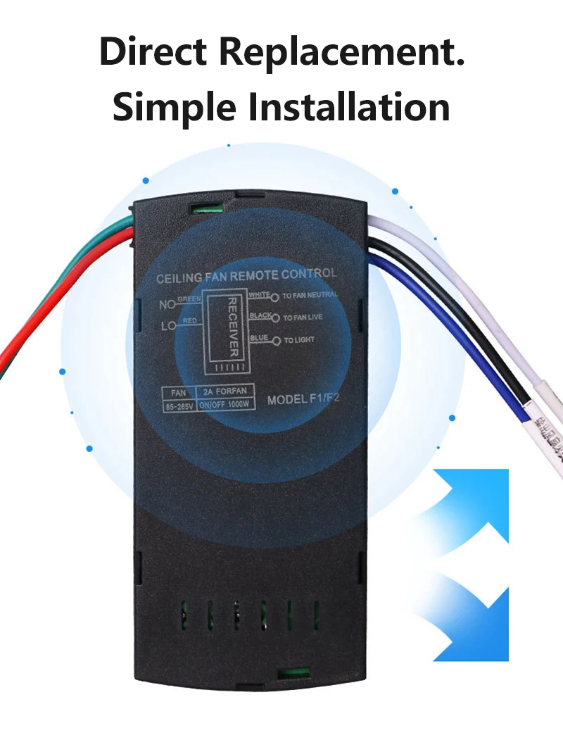 

Умный универсальный потолочный вентилятор, комплект дистанционного управления, пульт дистанционного управления, регулировка скорости, пульт дистанционного управления, время сна