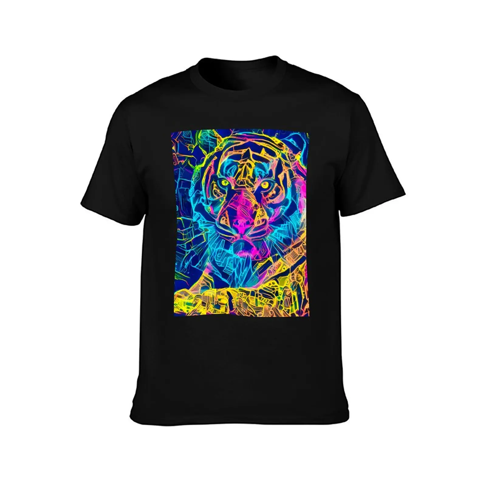 Neon Tiger T-Shirt cotton t shirts high quality T-Shirt