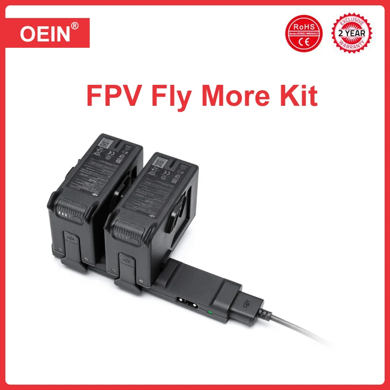 

New FPV Fly More Kit battery compatible with FPV drones 2 FPV Smart Flight Batteries and 1 Battery Butler