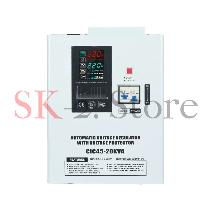45-280V output 220v relay wall-mounted intelligent voltage regulator
