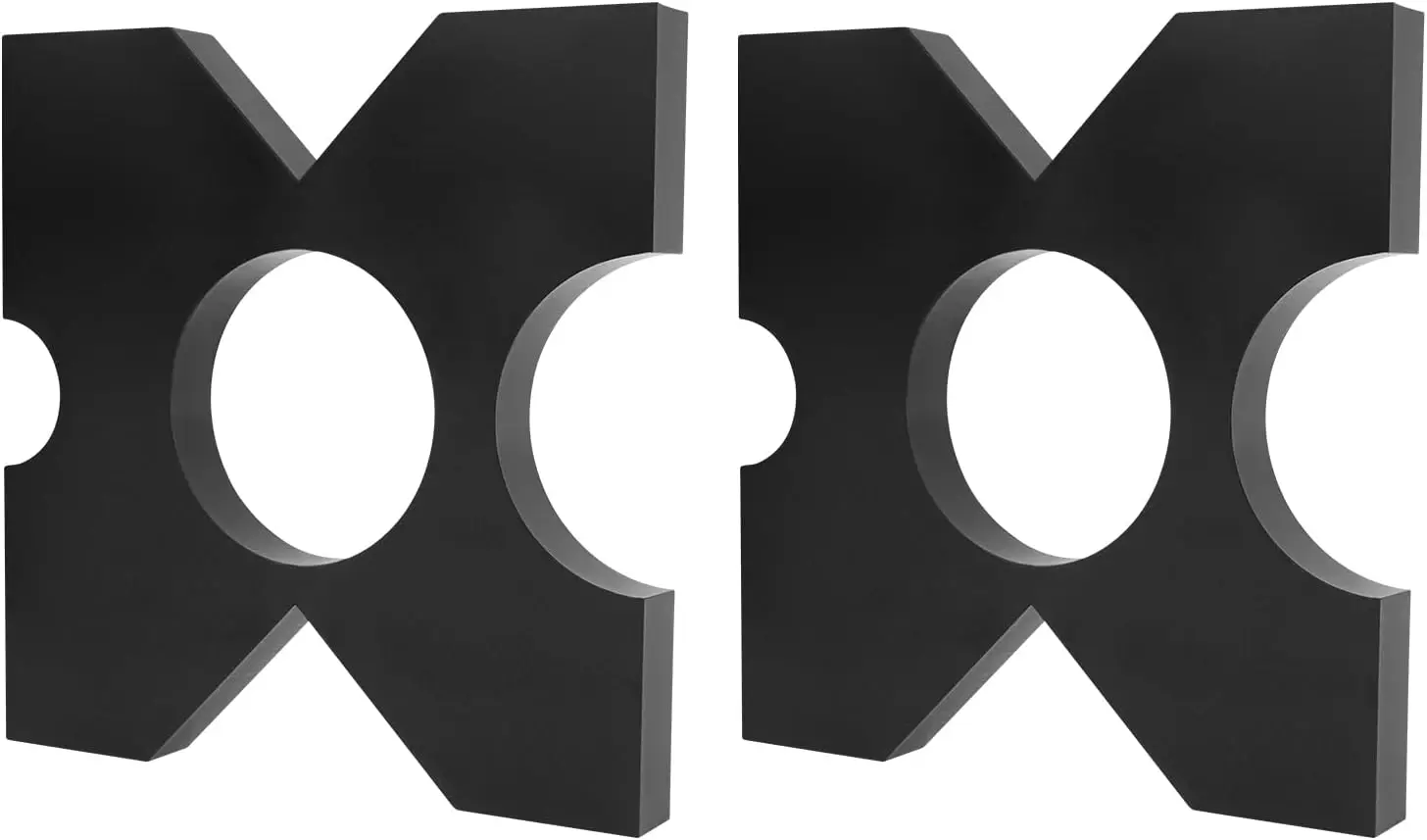 9.75 Inch Iron H-Frame Press Plates, 2PCS Shop Press Accessories for 20Ton and 32 Ton Hydraulic & Arbor Press, Thickened Iron