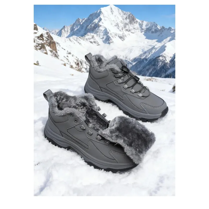 

Outdoor Waterproof Sports Shoes Wear-resistant Hiking Shoes Men's Snow Boots Winter Warm Comfortable Hiking Boots
