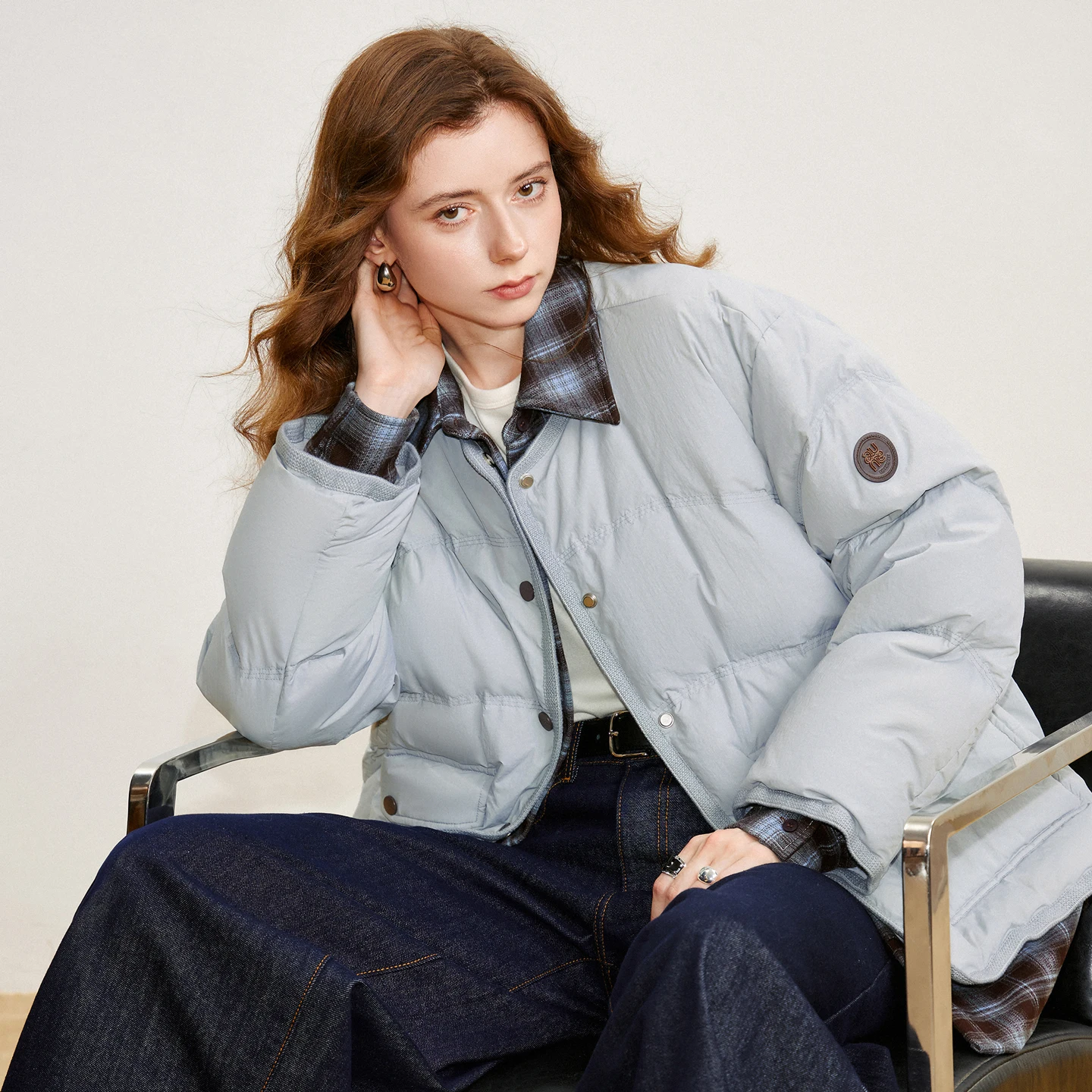 TOYOUTH المرأة أسفل سترة 2025 شتاء جديد 90% الأبيض بطة أسفل الربط كاوبوي وهمية قطعتين معطف دافئ