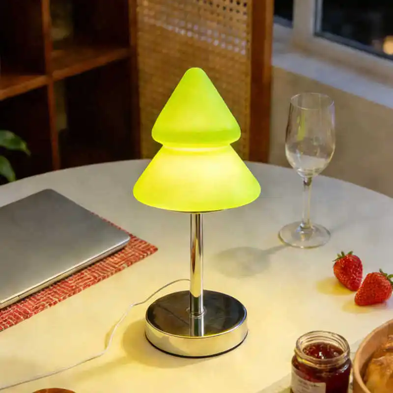 Kolorowa lampka stołowa w kształcie choinki z dopaminą, lampka nocna do sypialni, urocza ozdoba, prezent urodzinowy, lampka nastrojowa