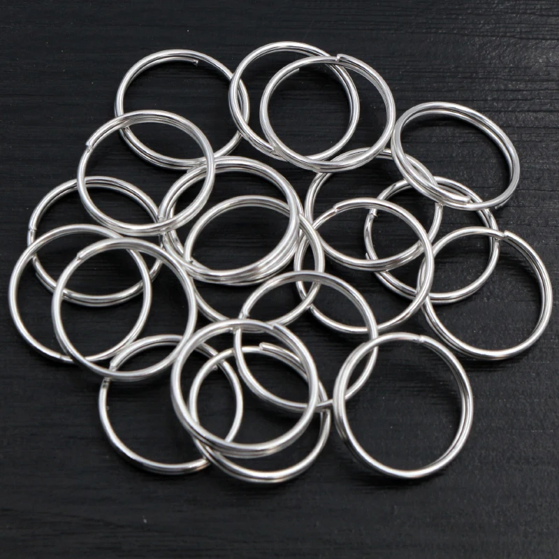 20mm 50pcs/Lot Open Jump Rings Double Loops Gold Color Silver Split Connectors For Jewelry Making Supplies DiY